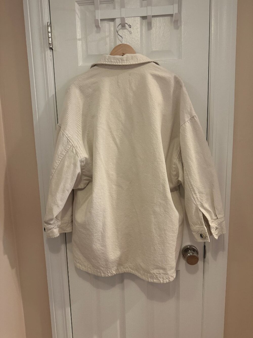Zara Oversized Cream Chore Coat (Size M-L) - Picture 2 of 4